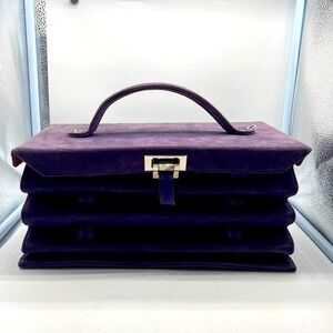 HESTER VAN EEGHEN women’s purple accordion limited edition purse from Amsterdam